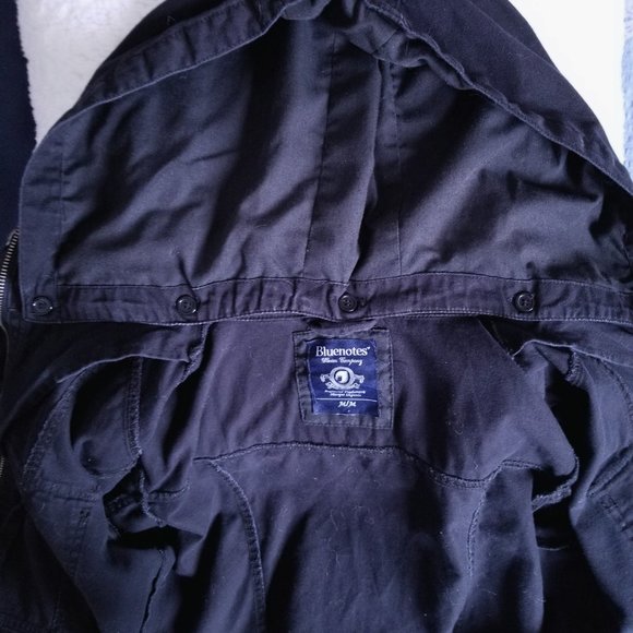 Bluenotes Black Utility Jacket With Belt M - Picture 4 of 7